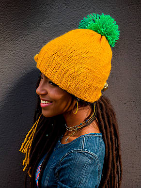 В’ЯЗАНА ШАПКА ( ПОМАРАНЧЕВА), фото 2