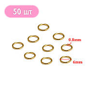 Набір фурнітури - 170 деталей: кільця, карабіни, ланцюжки, калоти, кулони | №4 gd, фото 5