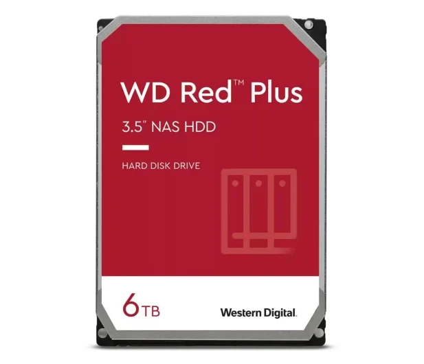 Жорсткий диск WD Red Plus 6TB 5640OBR. 256 Мб