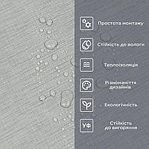 Самоклеюча вініловая плитка в рулоні 600х3000х2мм Світло-сіре полотно Мат SW-00002033, фото 5