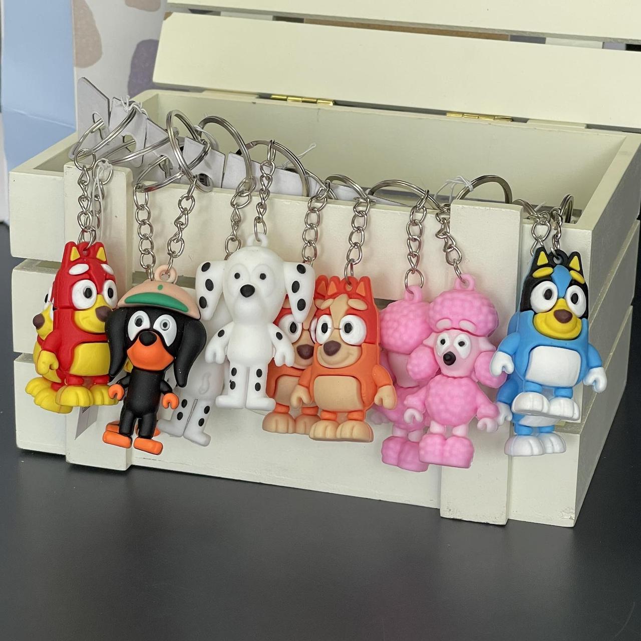 Брелок силіконовий "Блуі та друзі", мікс, Брелок "Собачка", фото 1