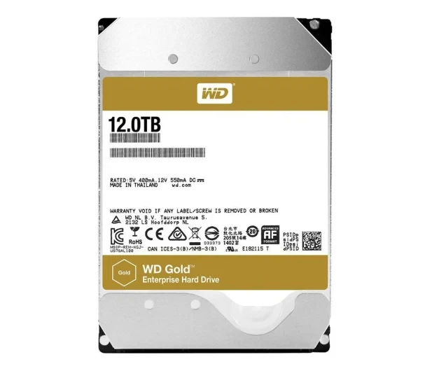 Жорсткий диск WD GOLD 12TB 7200BR. 256 Мб