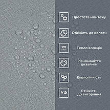 Самоклеюча вініловая плитка в рулоні 600х3000х2мм Сіре полотно Мат SW-00002034, фото 5