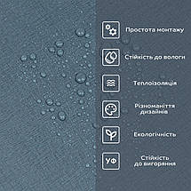 Самоклеюча вініловая плитка в рулоні 600х3000х2мм Сіро-синє полотно Мат SW-00002035, фото 5