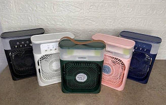 Портативний USB вентилятор з водяним охолодженням Air Cooler Fan КП2749 4в1 Нічник зволожувач