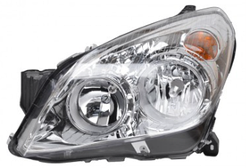 Фара ліва Opel Astra 03-14 (H7/H1) TYC ел., с кор., хром