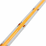 LED-стрічка 10 Вт 24 В COB 320 діодів 100 Лм/Вт теплий білий 2800К (серія COB), гарантія 3 роки SL-1, фото 5