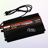 Перетворювач напруги інвертор UKC 1300W UPS-1300A із захистом від перегріву та замикання -AAS-130-Black., фото 2