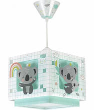 Дитячий підвісний світильник Koala зелений 24х24х65 см