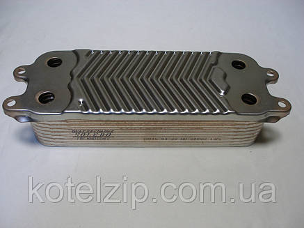 Вторинний пластинчастий теплообмінник ГВП Vaillant Atmo/Turbo Tec/Pro, mini, R1. 14 пл. Art. 0020020018, фото 3