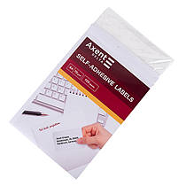 Етикетки самоклейні А4 2 шт 210*148,5 Axent d4471 Папір самоклейний