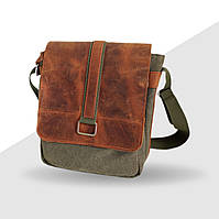 Сумка через плече Канвас-шкіра крейзі