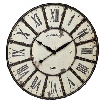 Годинники настінні TFA "Vintage", XXL, античний стиль, метал, d=600x50 мм 60303902, фото 1