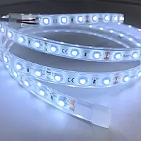 Вологостійка Світлодіодна стрічка Ip68 SMD2835 120led/м 9.6W холодний білий