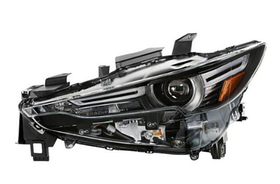 Фара ліва Mazda CX5 17-21 +LED +AFL TYC ел., с кор., жовта вставка