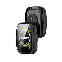 Комплект для годинника Amazfit Bip 5/5Pro чорний (чохол + силіконовий ремінець 22 мм), фото 6
