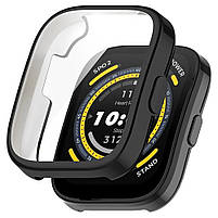 Комплект для годинника Amazfit Bip 5/5Pro чорний (чохол + силіконовий ремінець 22 мм), фото 4