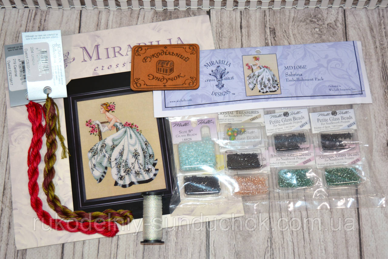 Комплект матеріалів до схеми "Sabrina / Сабріна" Mirabilia Designs MD106k