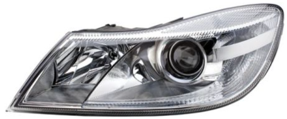Фара ліва Skoda Octavia A5 1Z3/1Z5 09-13 (H7/H1/PY21W/W5W) Fps ел., с кор., хром