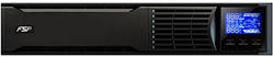 Джерело безперебійного живлення FSP Champ 3K RM, 3000VA/2700W, RT2U, LCD, USB, 6xС13