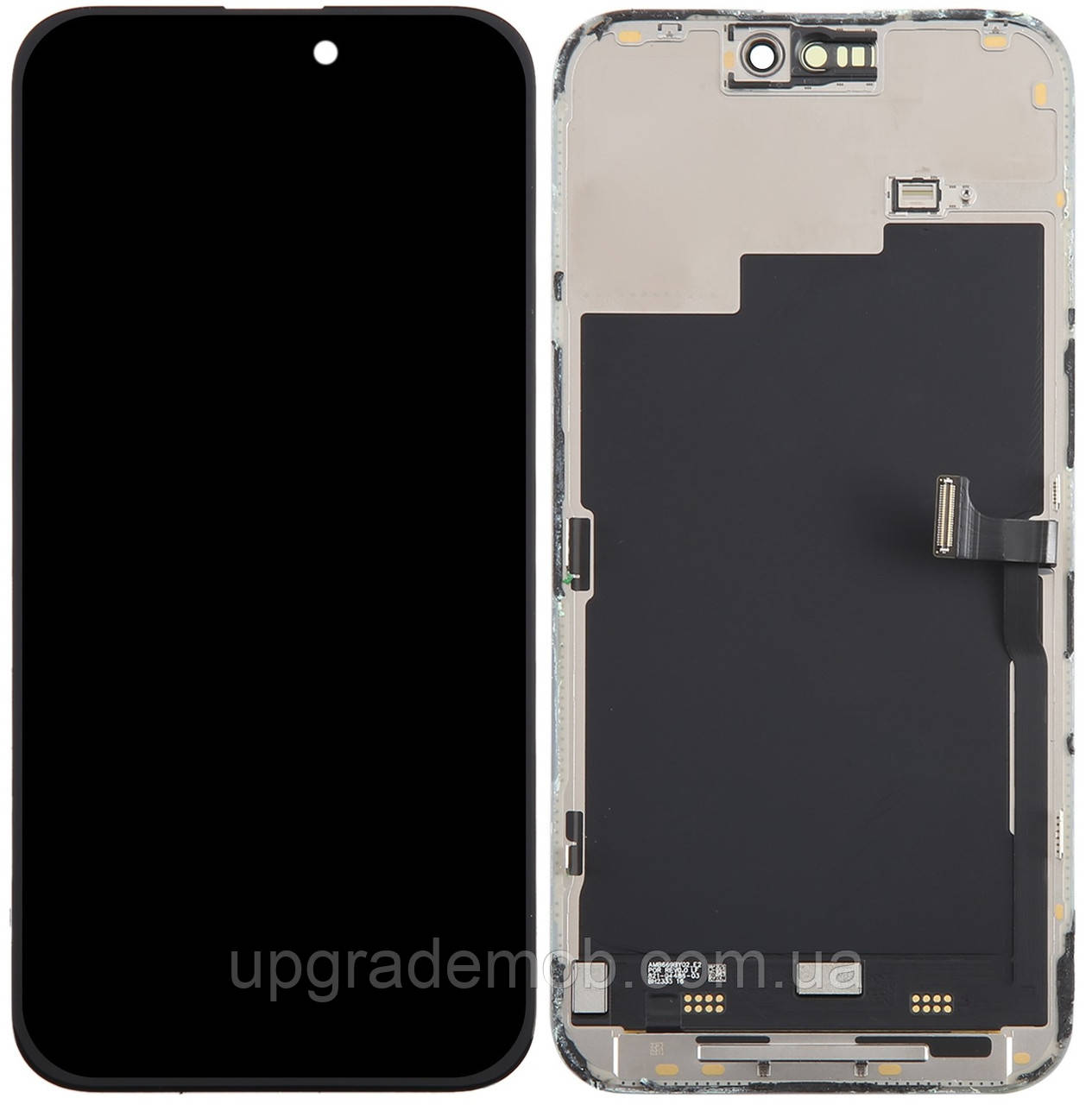 Дисплей модуль тачскрин iPhone 15 Pro Max чорний оригінал із розбирання