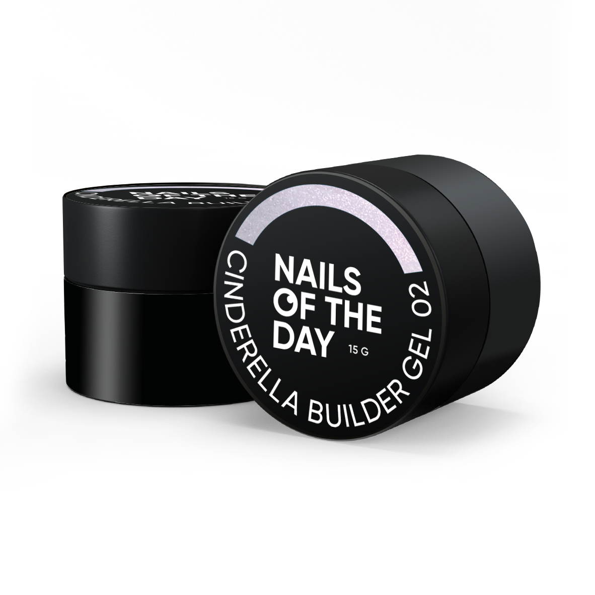 NAILSOFTHEDAY Cinderella builder gel 02 — рожевий будівельний гель з перлинним переливом для нігтів, 15 г