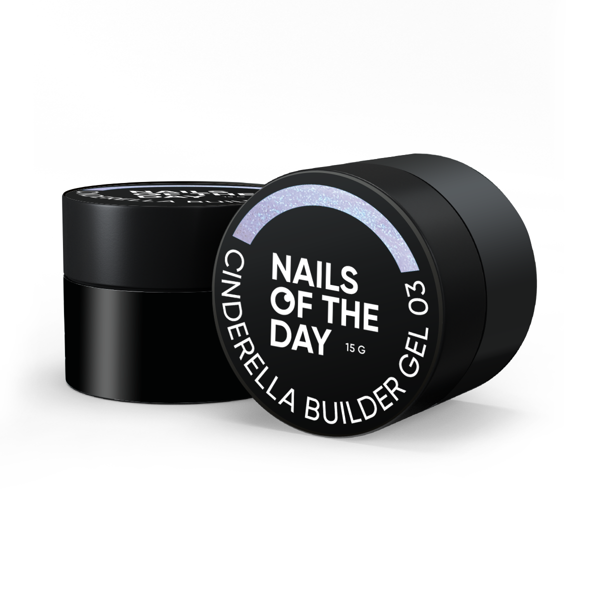 NAILSOFTHEDAY Cinderella builder gel 03 — фіолетовий будівельний гель з перлинним переливом для нігтів, 15 г, фото 1