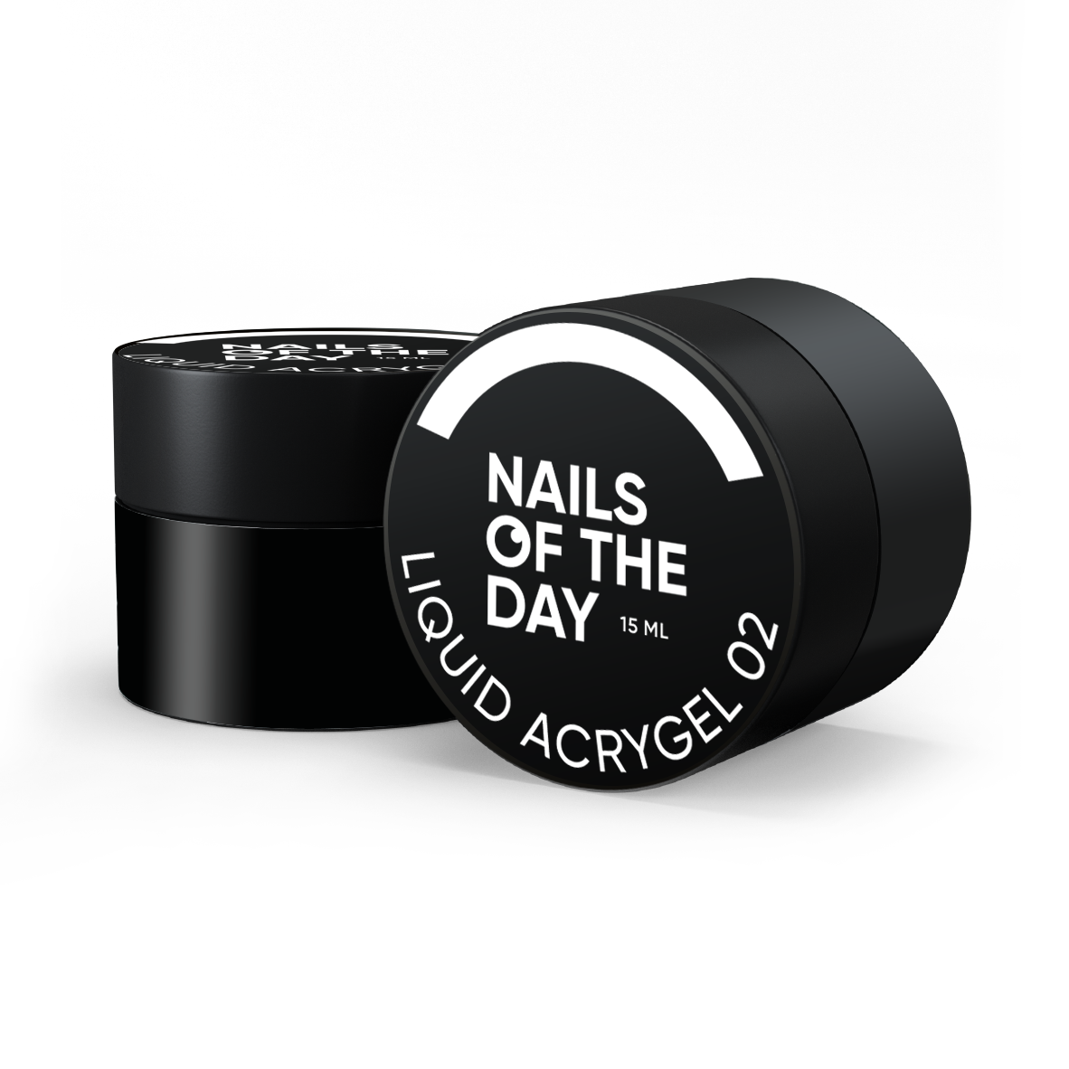 NAILSOFTHEDAY Liquid Acrygel 02 — насичено–молочний рідкий акригель нової формули для нігтів, 15 мл, фото 1