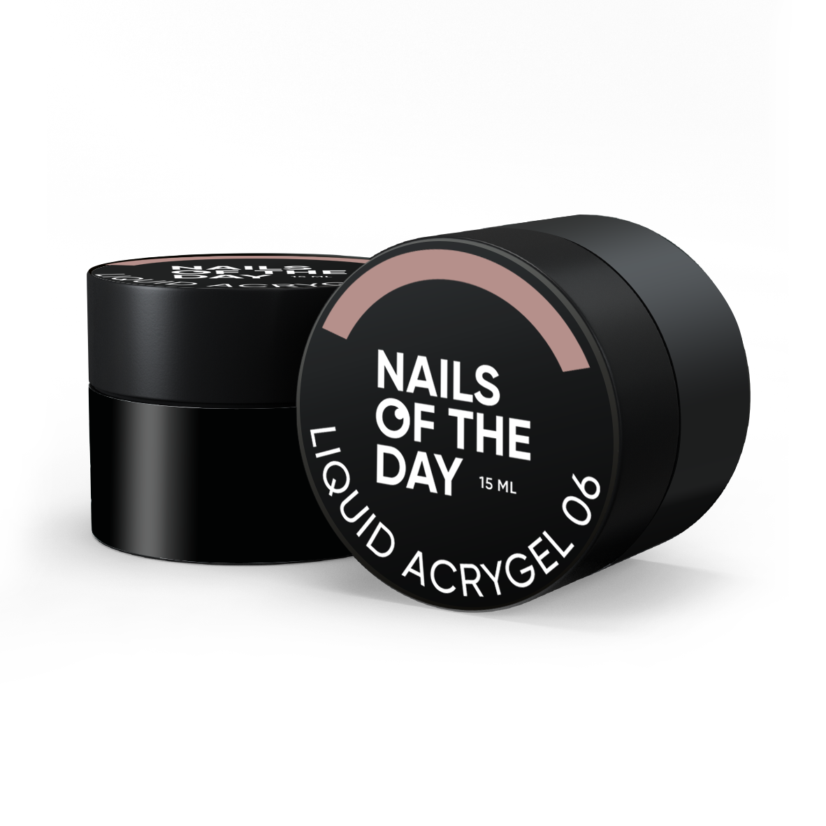 NAILSOFTHEDAY Liquid Acrygel 06 — теплий нюдовий рідкий акригель нової формули для нігтів, 15 мл