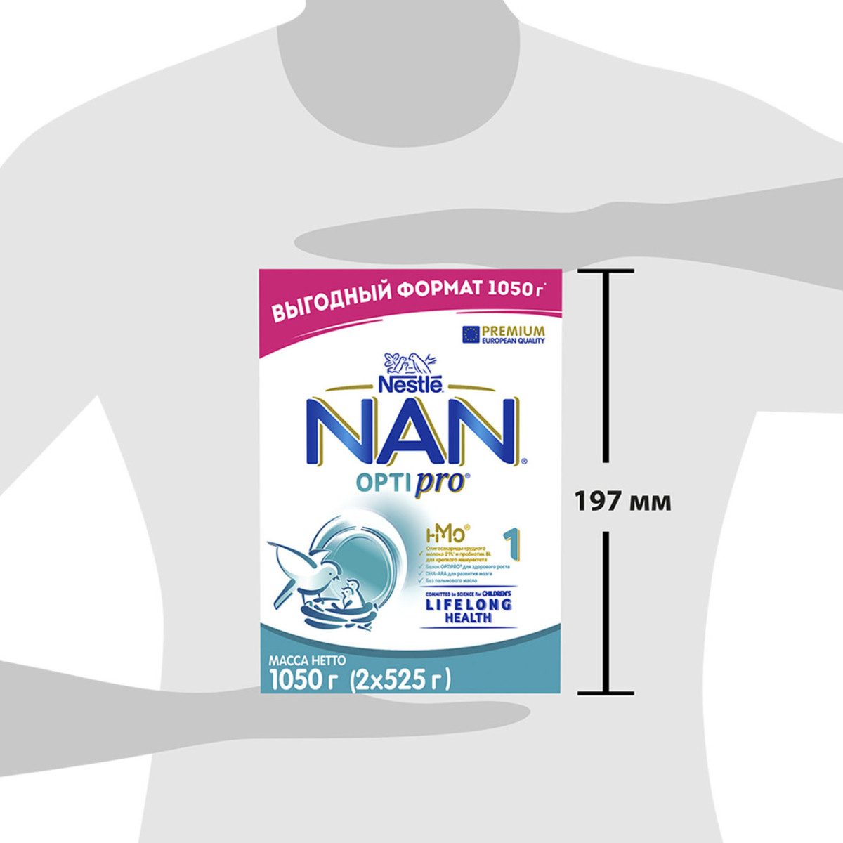 NAN OPTIPRO 1 Смесь для детей от 0 до 6 месяцев, 1050г. (НАН) (ID ...