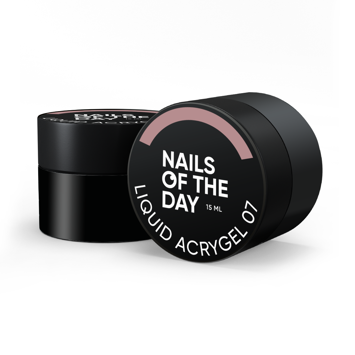 NAILSOFTHEDAY Liquid Acrygel 07 — нюдовий рідкий акригель нової формули для нігтів, 15 мл