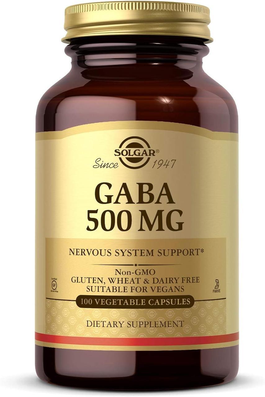 Solgar GABA 500 mg 100 Vegetable Capsules