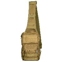 Тактическая нагрудная сумка-слинг Camotec COB Sling Койот (однолямочный рюкзак)