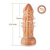 Силиконовый дилдо Hismith Slightly Curved Silicone Dildo Monster Series, фото 3