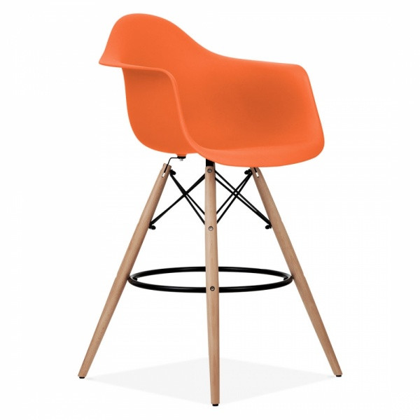 Крісло барне Тауер Вуд Eames помаранчеве, фото 1