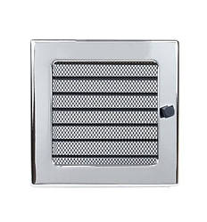 Решітка камінна неіржавка 17х17 (посадковий 15х15) з жалюзі