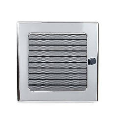 Решітка камінна неіржавка 22х22 (посадковий 20х20) з жалюзі