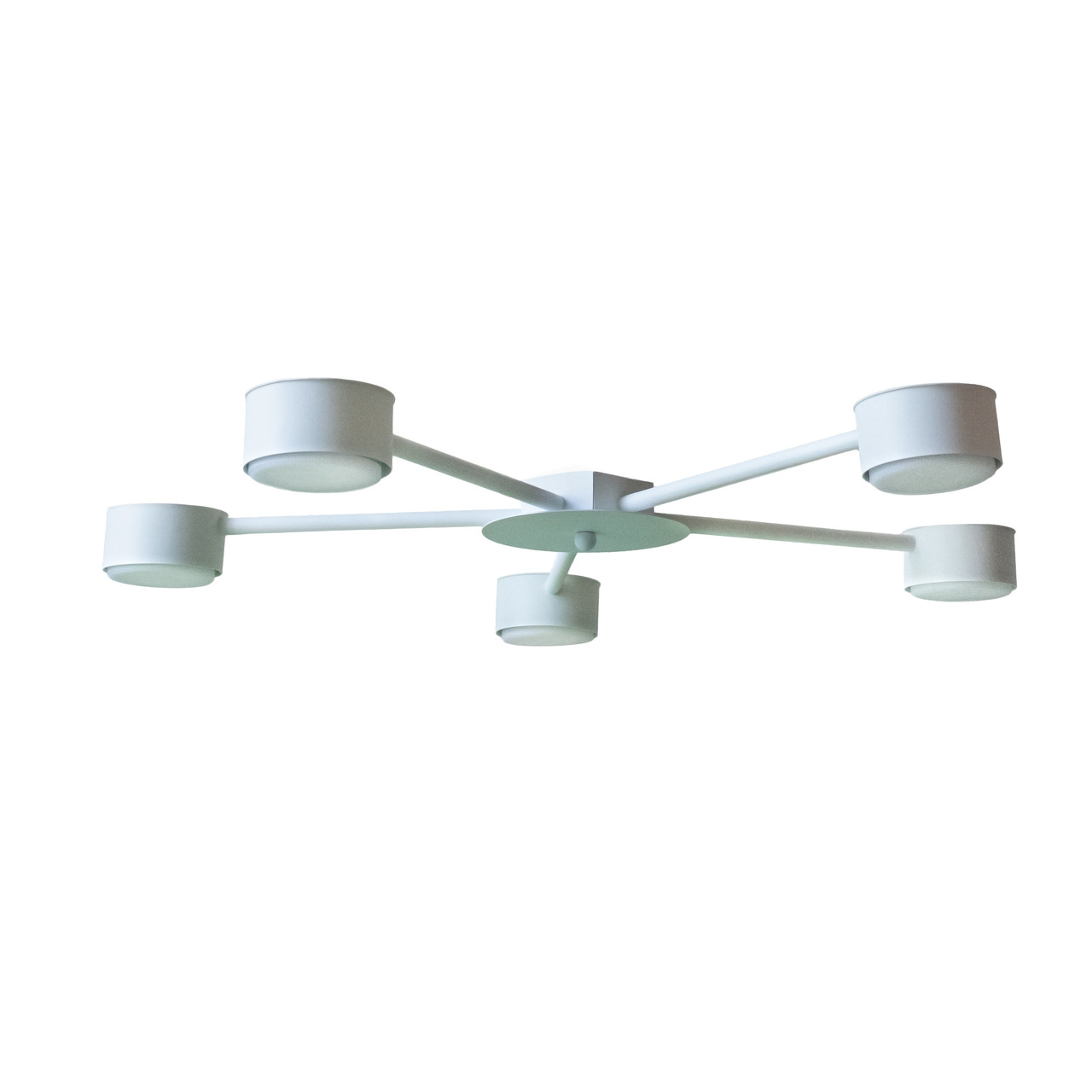 Люстра стельова MSK Electric Copter на п'ять круглих плафонів під лампи GX53 NL 8040-5 WH білий