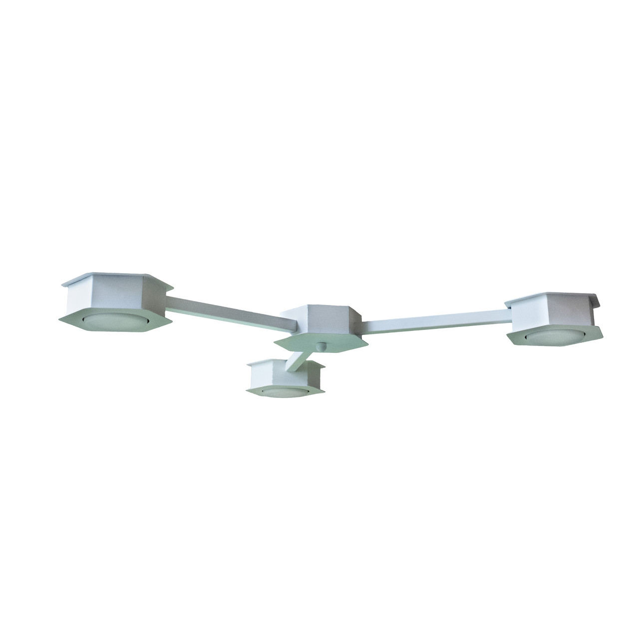 Люстра стельова MSK Electric Space на три плафони під лампи GX53 біла NL 13040-3 WH