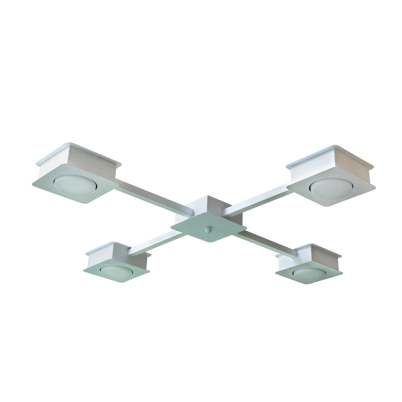 Люстра стельова MSK Electric Space на чотири плафони під лампи GX53 NL 12040-4 WH білий