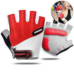 Рукавички спортивні велосипедні Storm A0101. M/8. Червоний. Без пальців. Фітнес рукавички. Велоперчатки