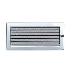 Решітка камінна неіржавка 37х17 (посадковий 35х15) з жалюзі