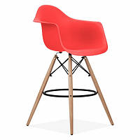 Кресло барное Тауэр Вуд Eames красное