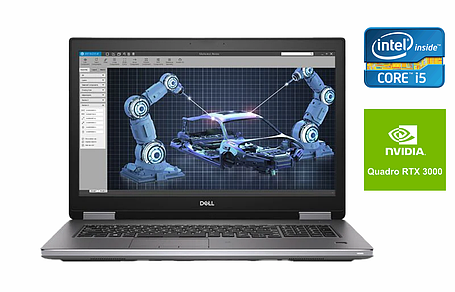 Ноутбук Dell Precision 7740/ 17.3" 1920x1080/ i5-9400H/ 64GB RAM/ 256GB SSD+500GB SSD/ Quadro RTX 3000 6GB, фото 1