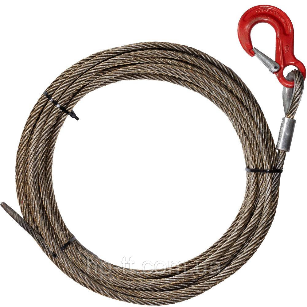 Трос лебідки HP-trailer 1500 кг 21 метр оцинкований з гаком 34678576-1