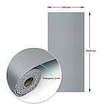 Самоклеюча вініловая плитка в рулоні 600х3000х2мм Сіре полотно Мат SW-00002034, фото 3