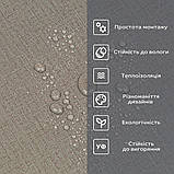 Самоклеюча вініловая плитка в рулоні 600х3000х2мм Світло-коричневий льон Мат SW-00002044, фото 5