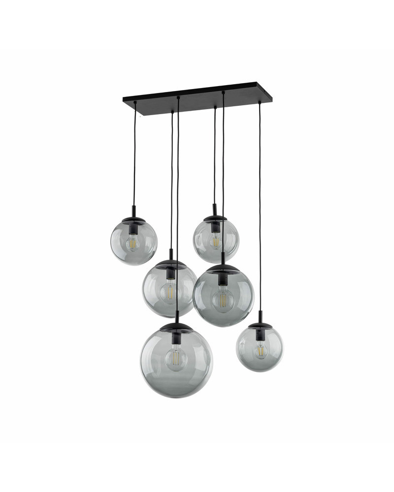 Підвісний світильник TK Lighting 5384 Esme E27 6x15W IP20 Bk, фото 1