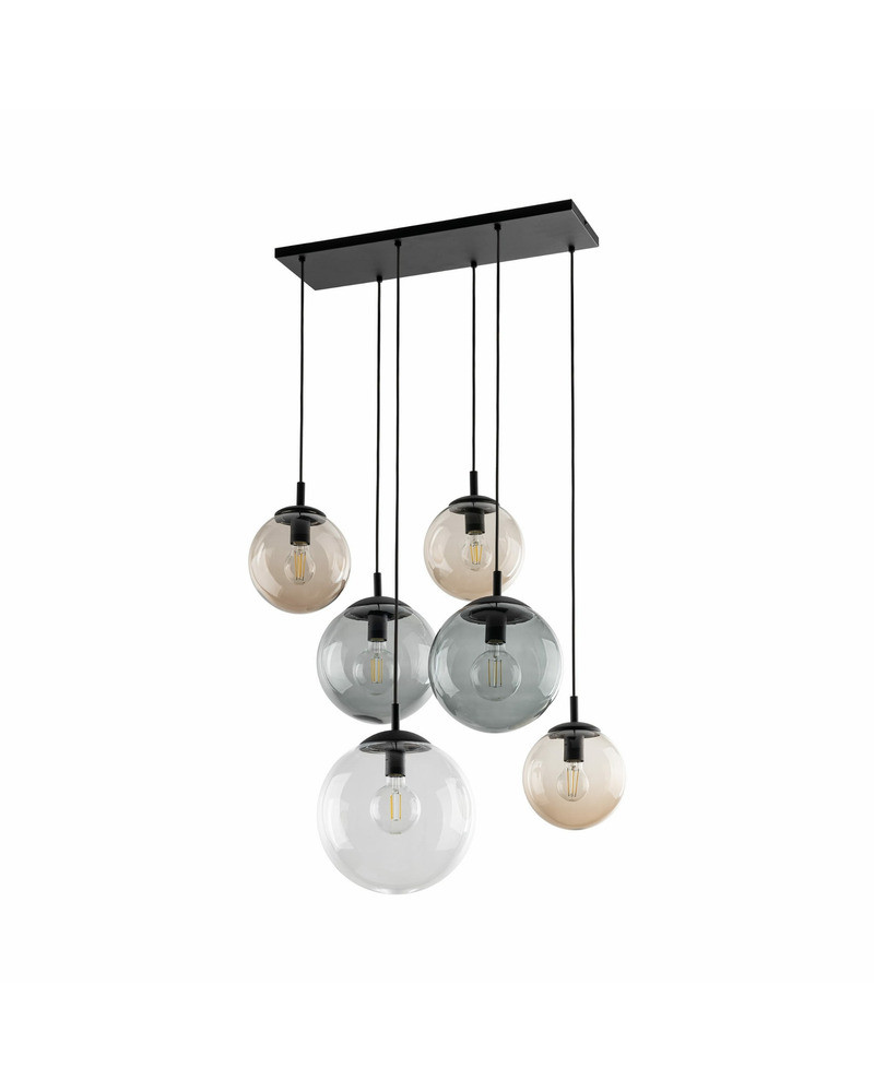 Підвісний світильник TK Lighting 4819 Esme E27 6x15W IP20 Bk, фото 1