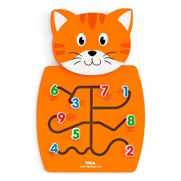 Бізіборд Viga Toys Котик із цифрами